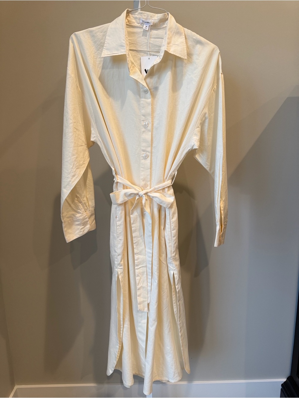 NWT! Maxi Shirt Dress with Tie Belt